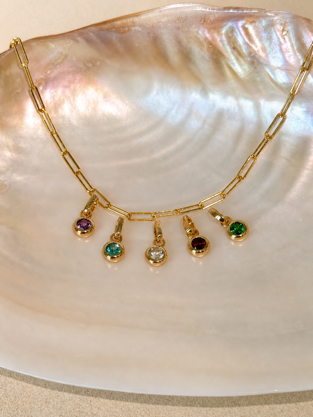 Birthstone Color Clip Charm