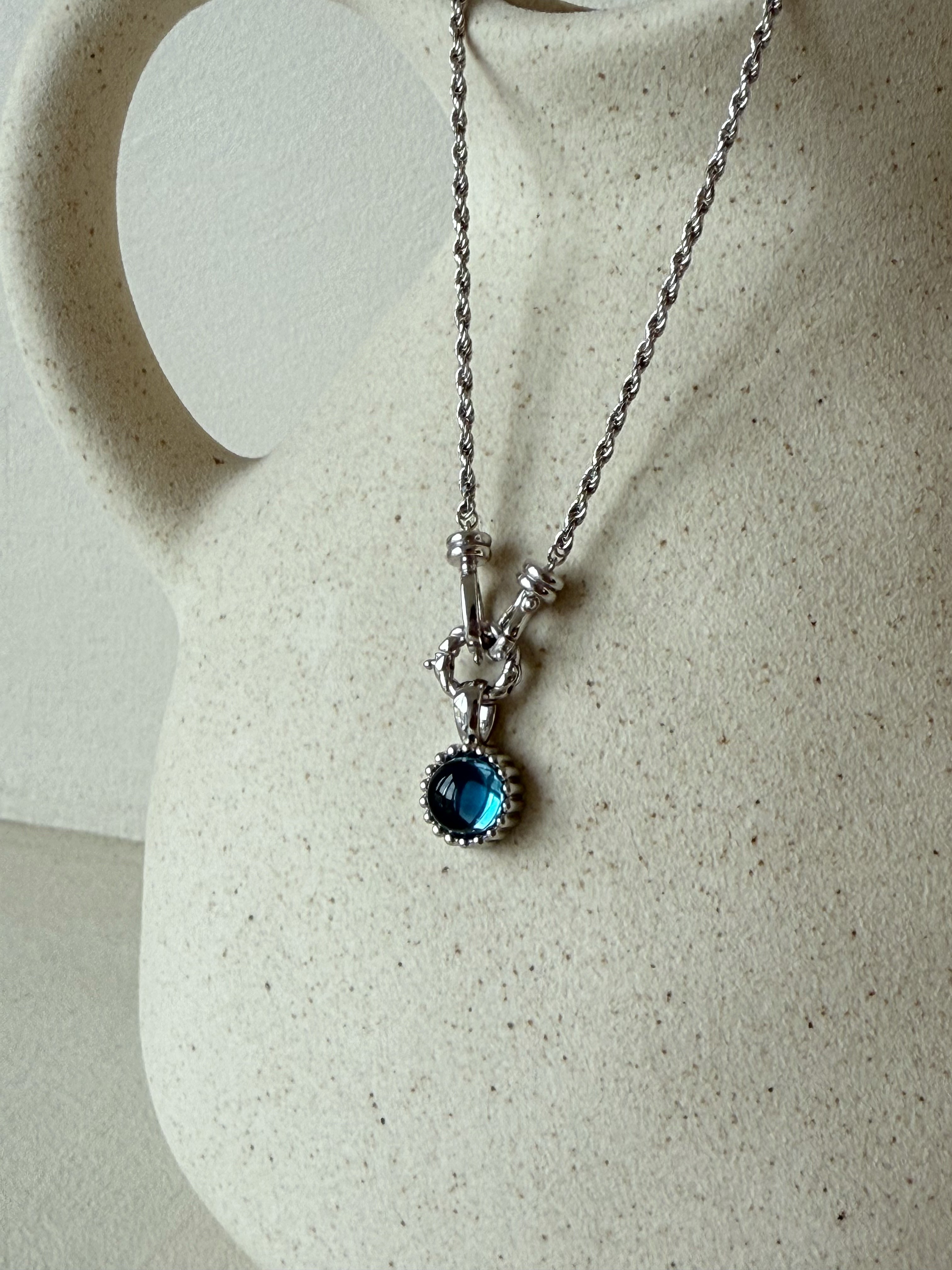 Blue Topaz Pendant