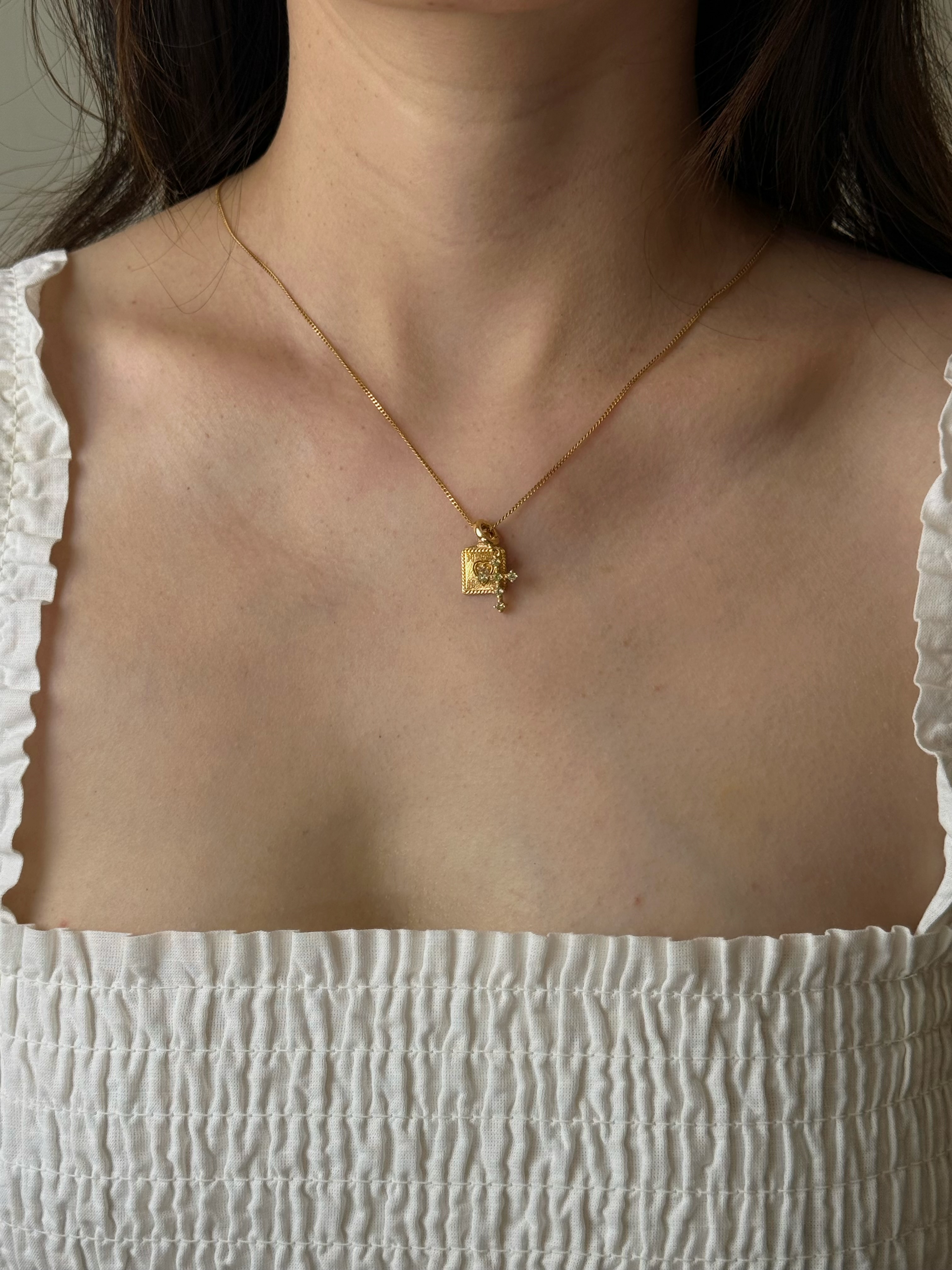 Rectangle Amulet Necklace